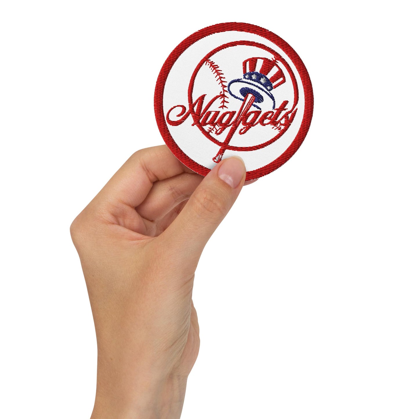 High-Quality New York Nuggets Embroidered Patch – 3″ Custom Iron-On or Sew-On
