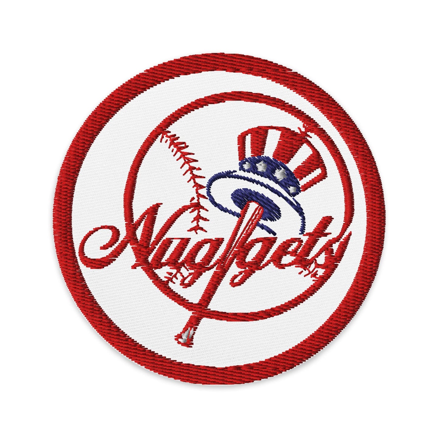 High-Quality New York Nuggets Embroidered Patch – 3″ Custom Iron-On or Sew-On