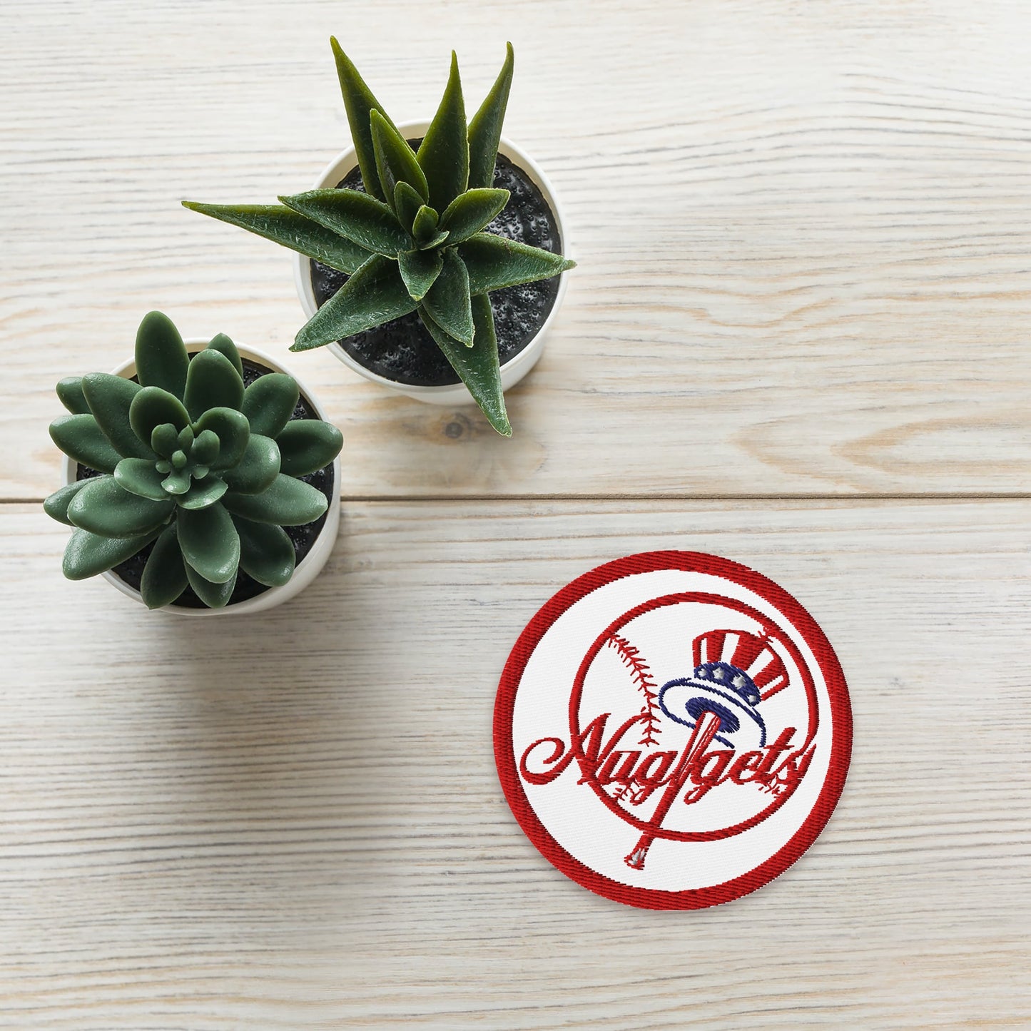 High-Quality New York Nuggets Embroidered Patch – 3″ Custom Iron-On or Sew-On
