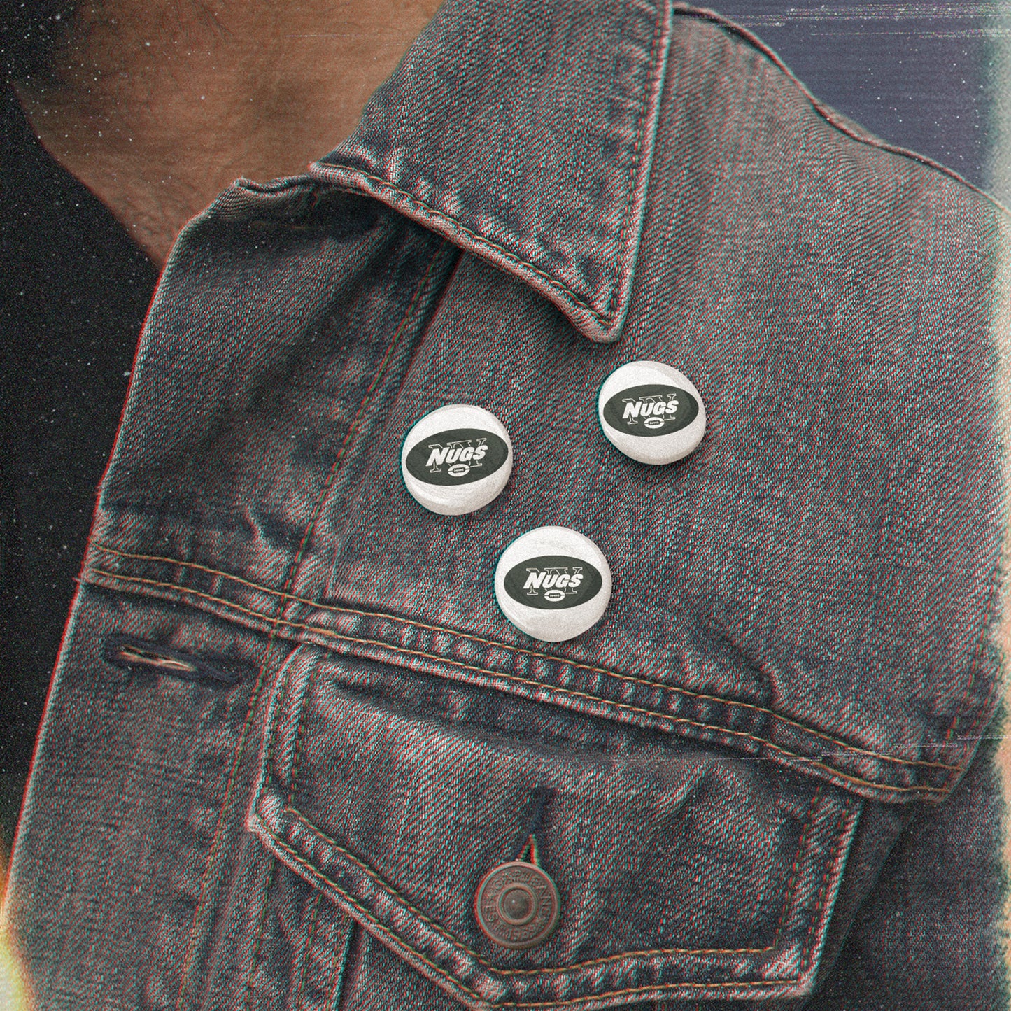 New York N-U-G-S 5-Pack Pin Buttons