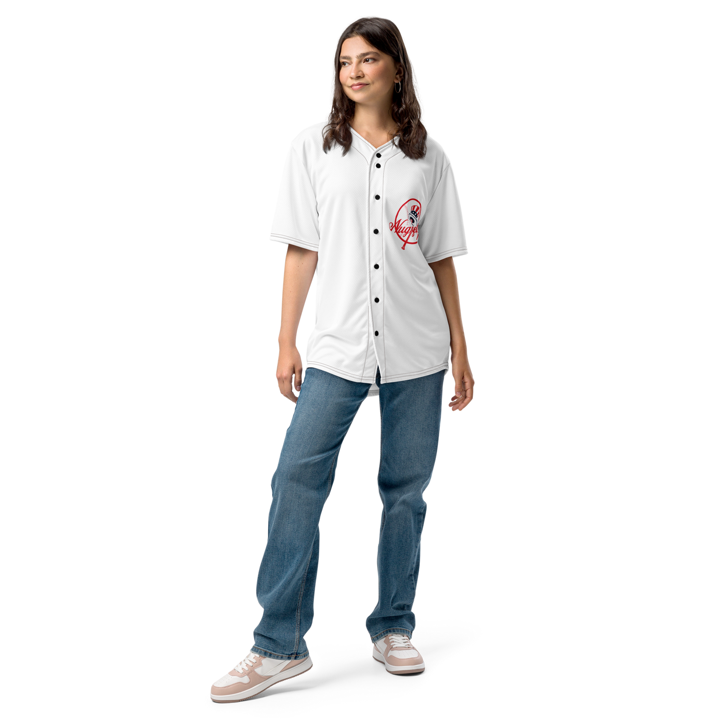 New York Nuggets All-Over Print Baseball Jersey