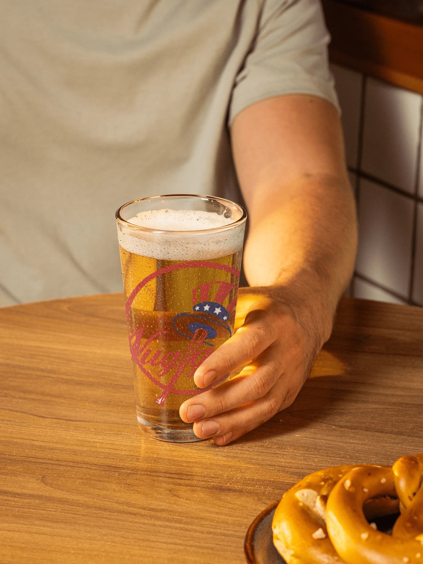 New York Nuggets Pint Glass – 16 oz UV-Printed Classic