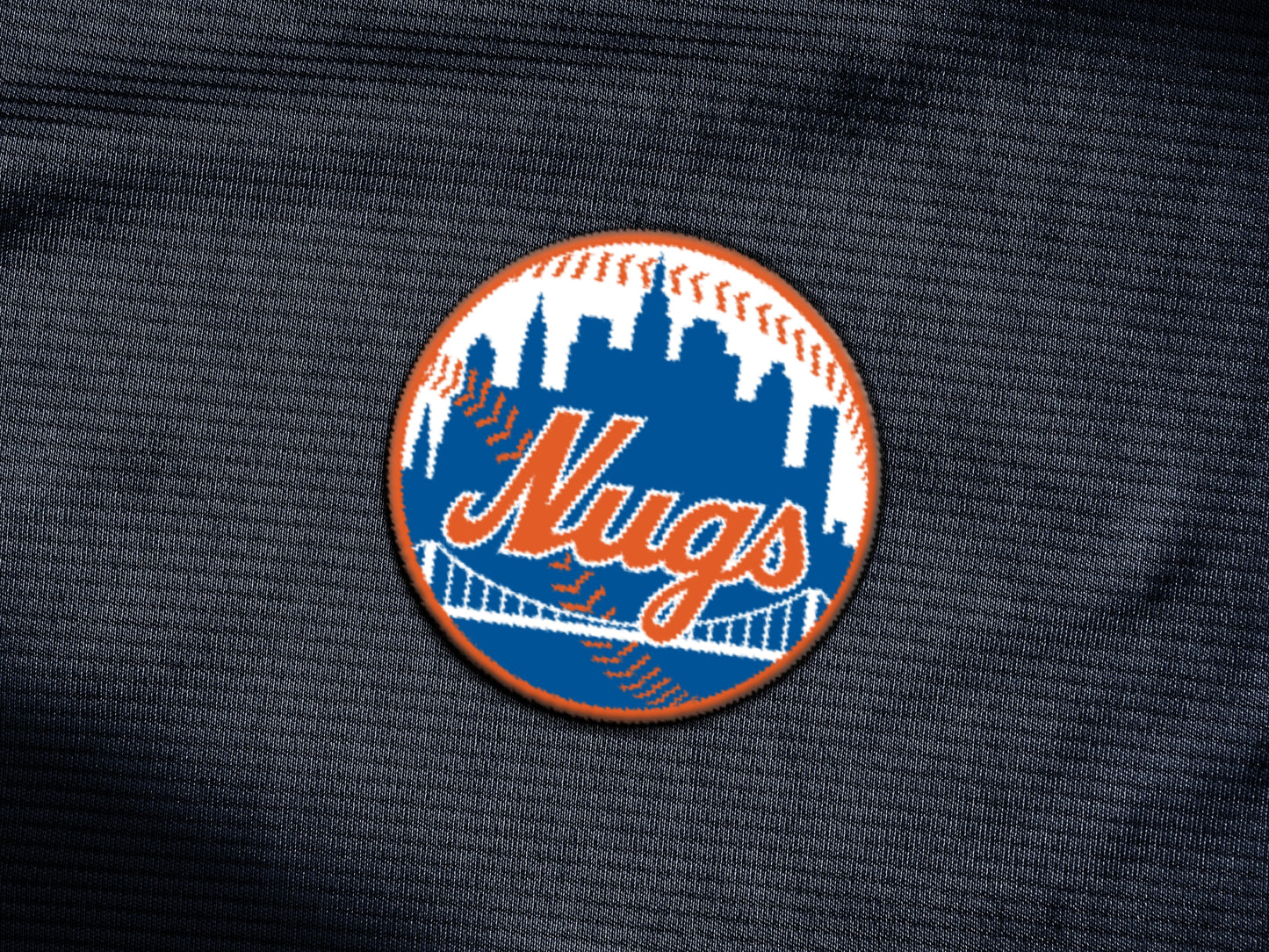3" Iron-On or Sew-On New York Nugs Embroidered Patch
