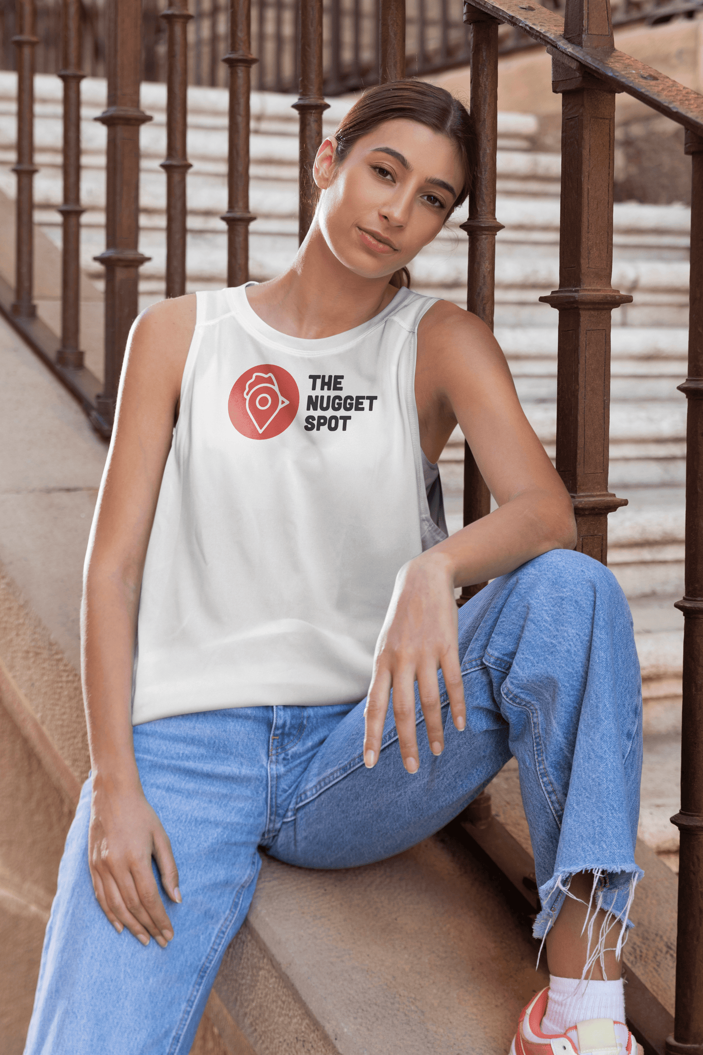 White Heritage Cotton Tank | Stay Cool. Stay Nugs