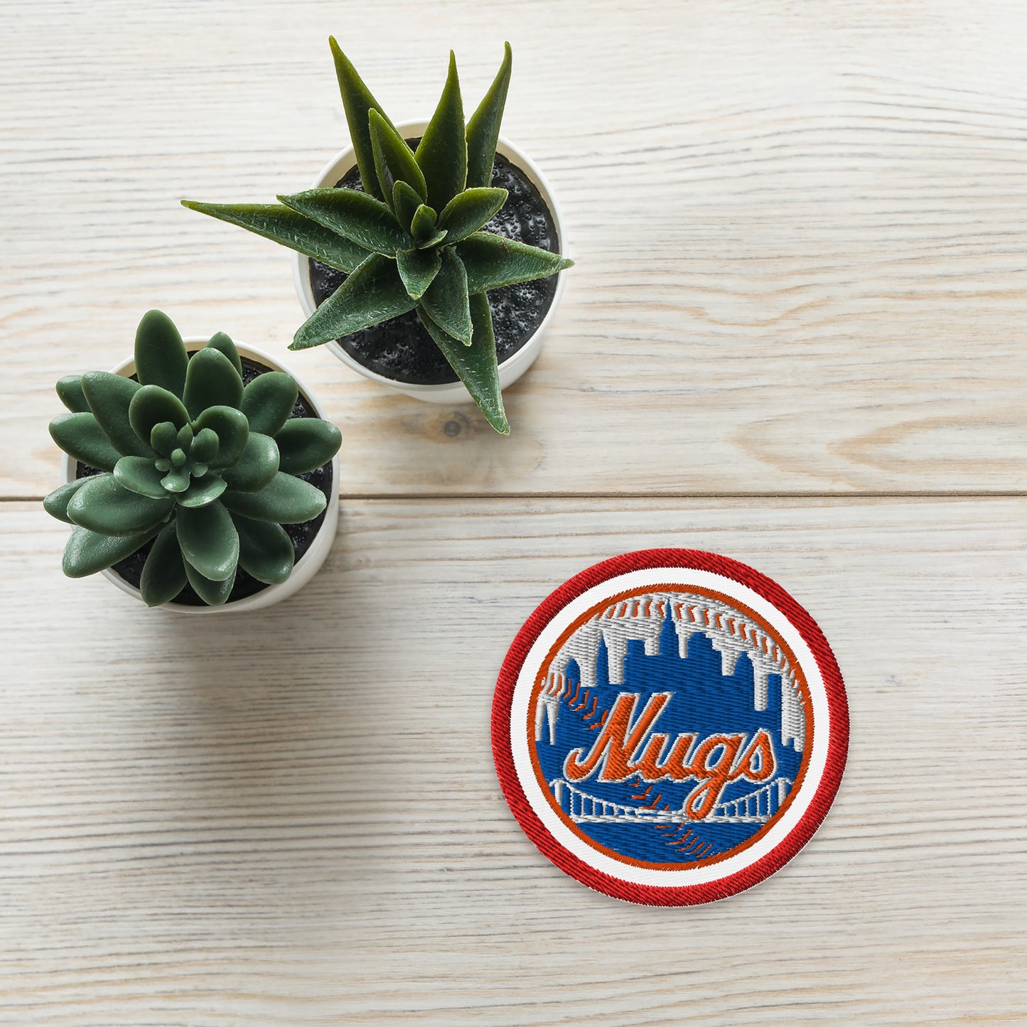 3" Iron-On or Sew-On New York Nugs Embroidered Patch