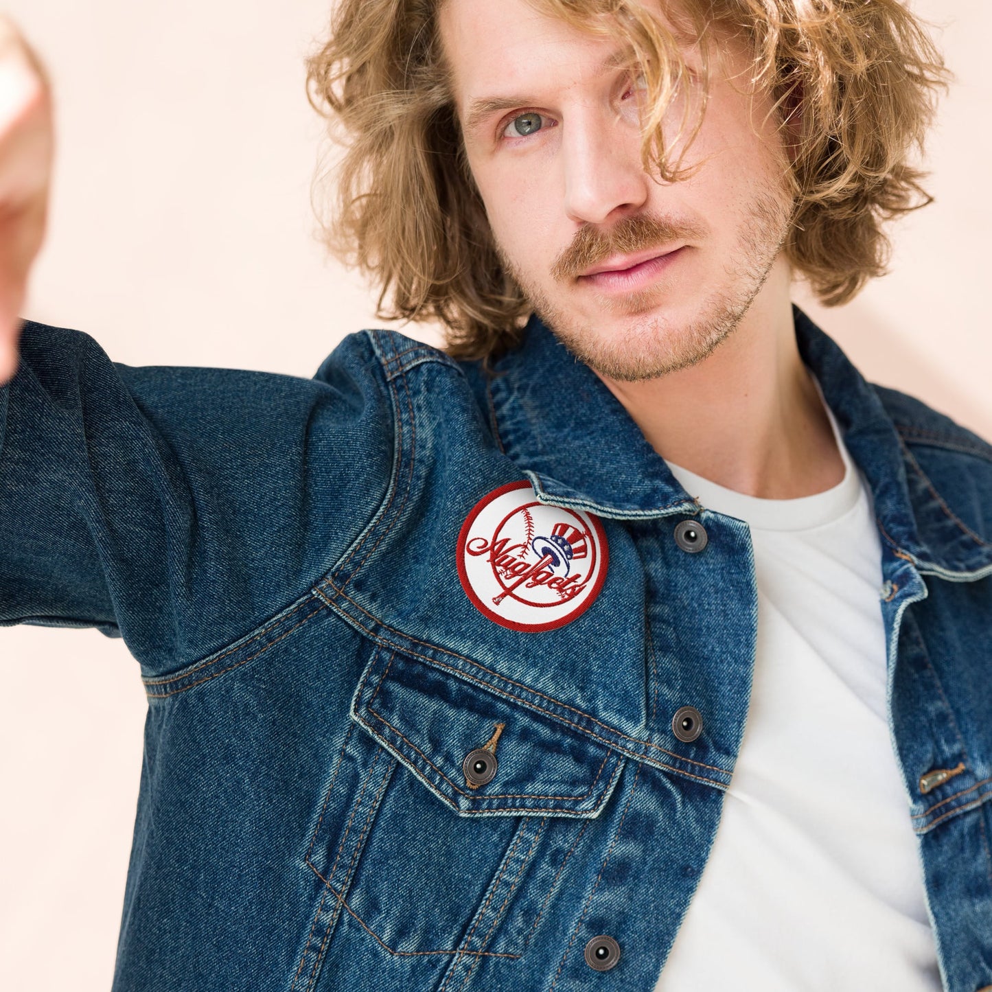 New York Nuggets 3" Iron or Sew-On Embroidered Patch