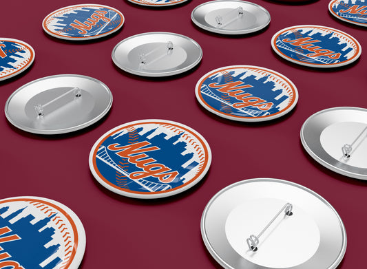New York Nuggets 5-Pack Pin Buttons – 1.25″ Glossy Collectible Set