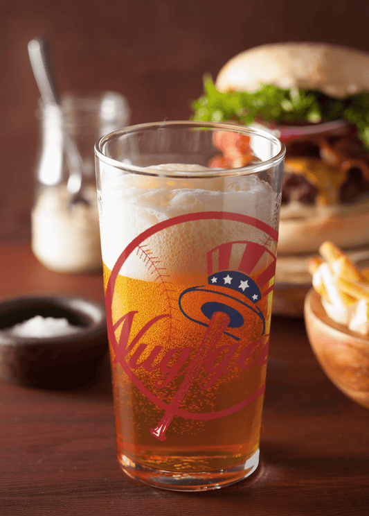 New York Nuggets Pint Glass – 16 oz UV-Printed Classic