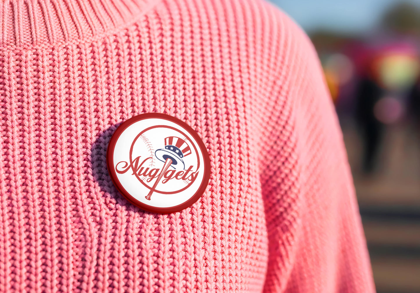 New York Nuggets 3" Iron or Sew-On Embroidered Patch