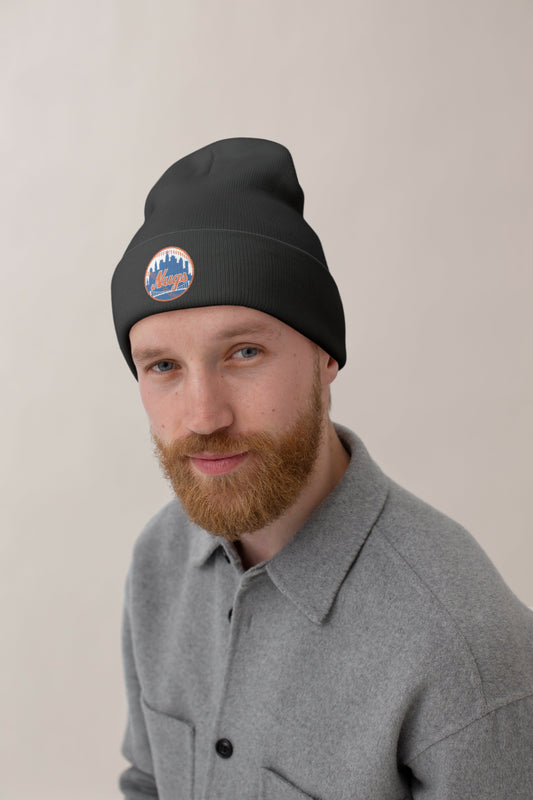 New York Nugs Embroidered  Knit Beanie