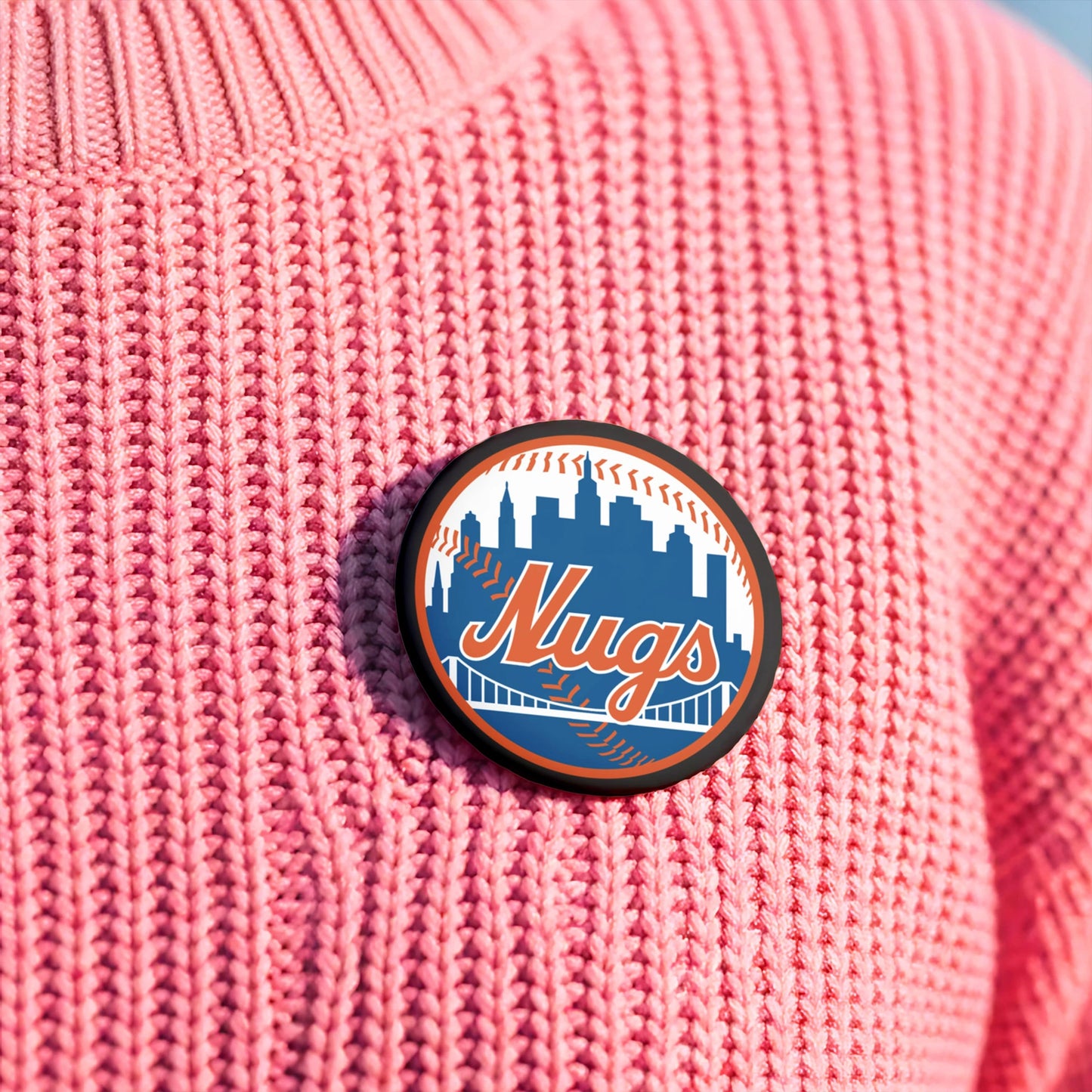 New York Nugs 3" Iron or Sew-On Embroidered Patch