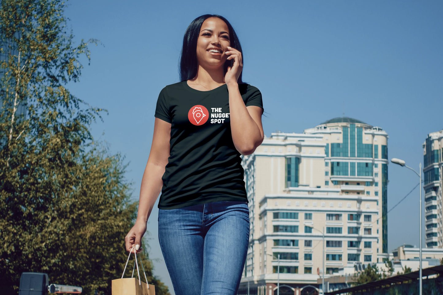 The Nugget Spot Tee - White Edition