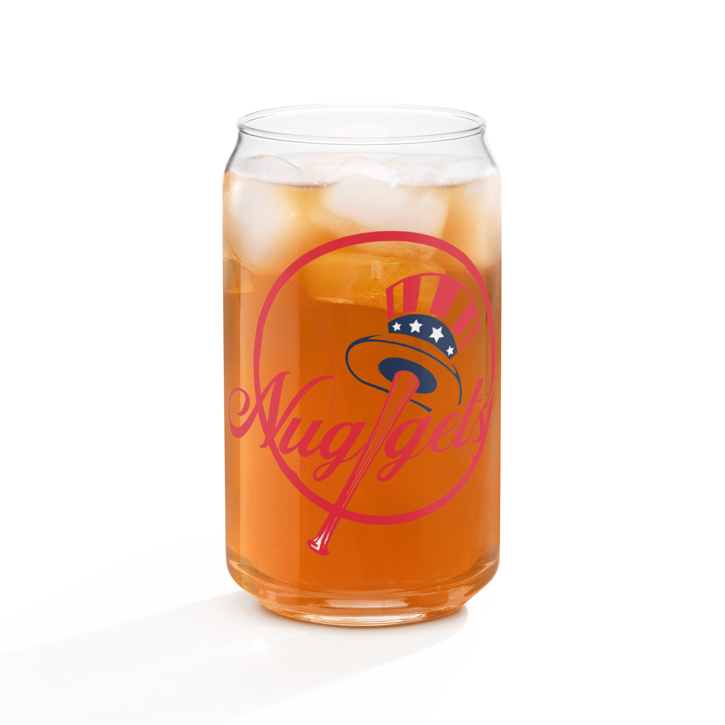 Glass filled with iced tea against transparent background