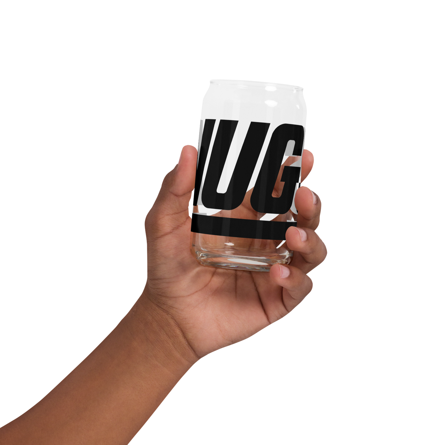 The New York NUGS 16oz Can-Shaped Glass with Optional Lid & Straw