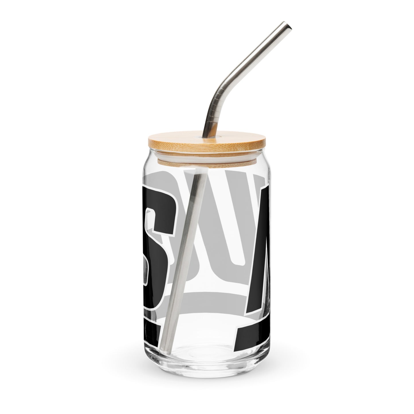The New York NUGS 16oz Can-Shaped Glass with Optional Lid & Straw