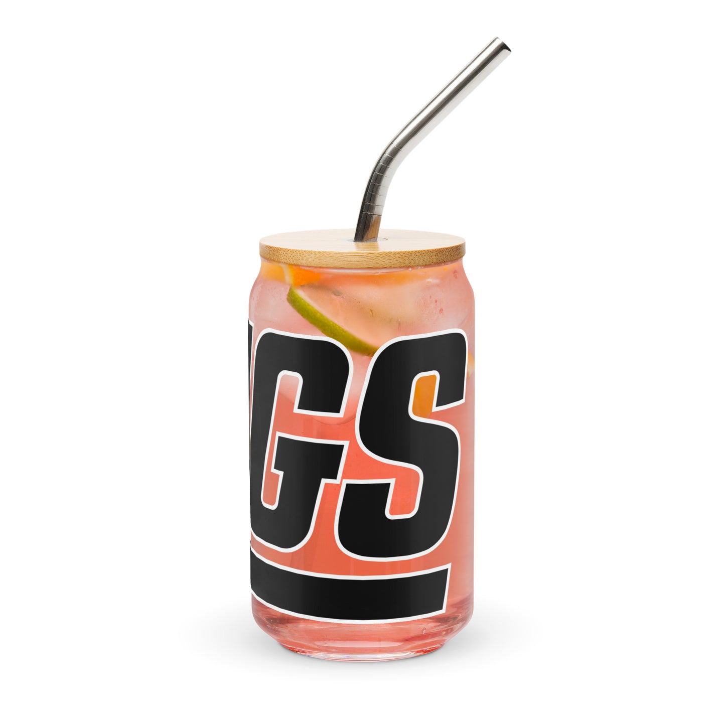 The New York NUGS 16oz Can-Shaped Glass with Optional Lid & Straw