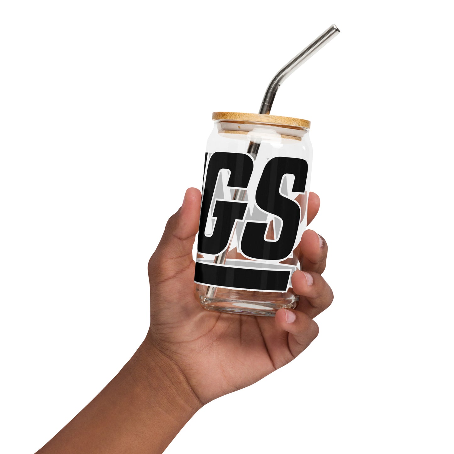 The New York NUGS 16oz Can-Shaped Glass with Optional Lid & Straw