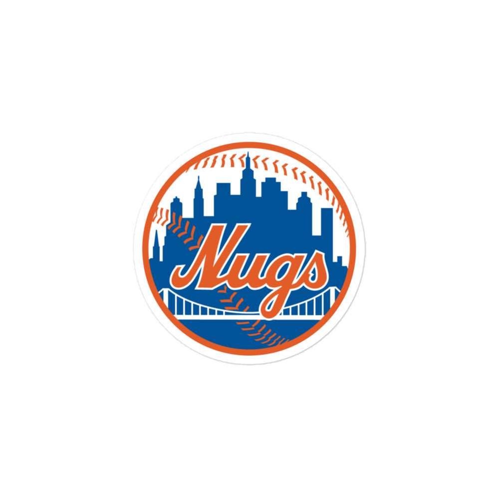 Solo shot of the New York Nugs vinyl sticker on white background showing full artwork.