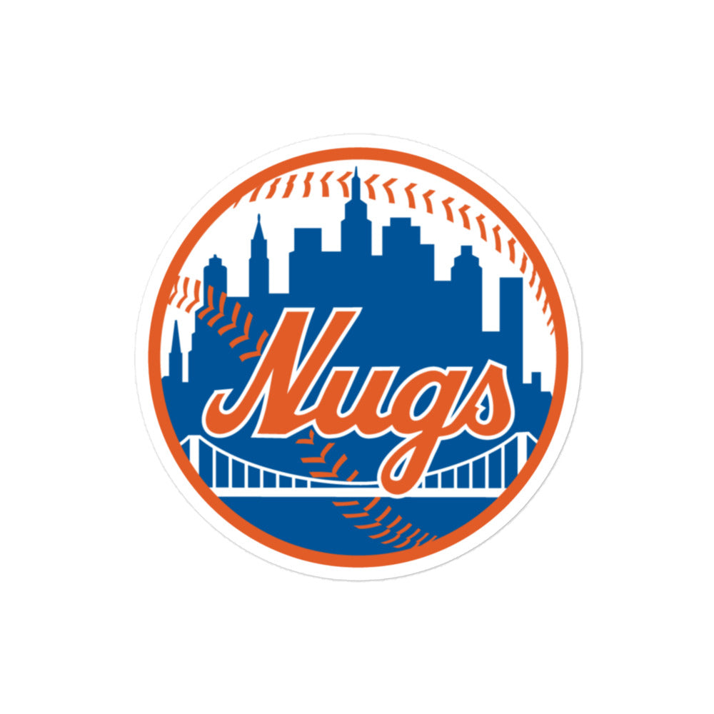 Solo shot of the New York Nugs vinyl sticker on white background showing full artwork.