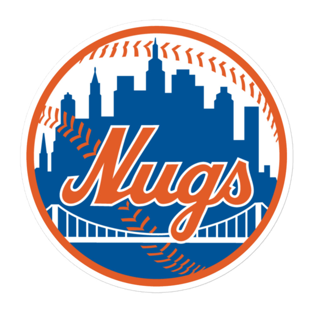 Solo shot of the New York Nugs vinyl sticker on white background showing full artwork.