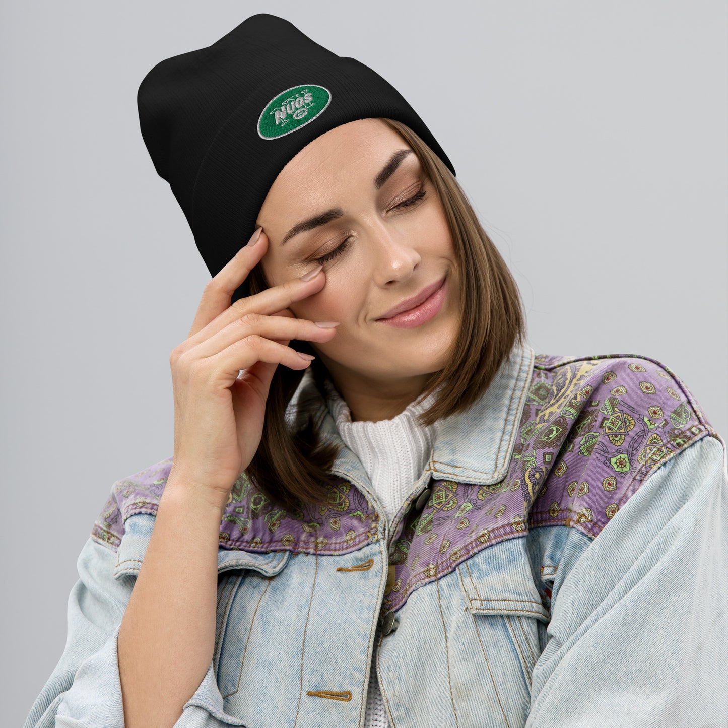 New York N-U-G-S Embroidered Beanie